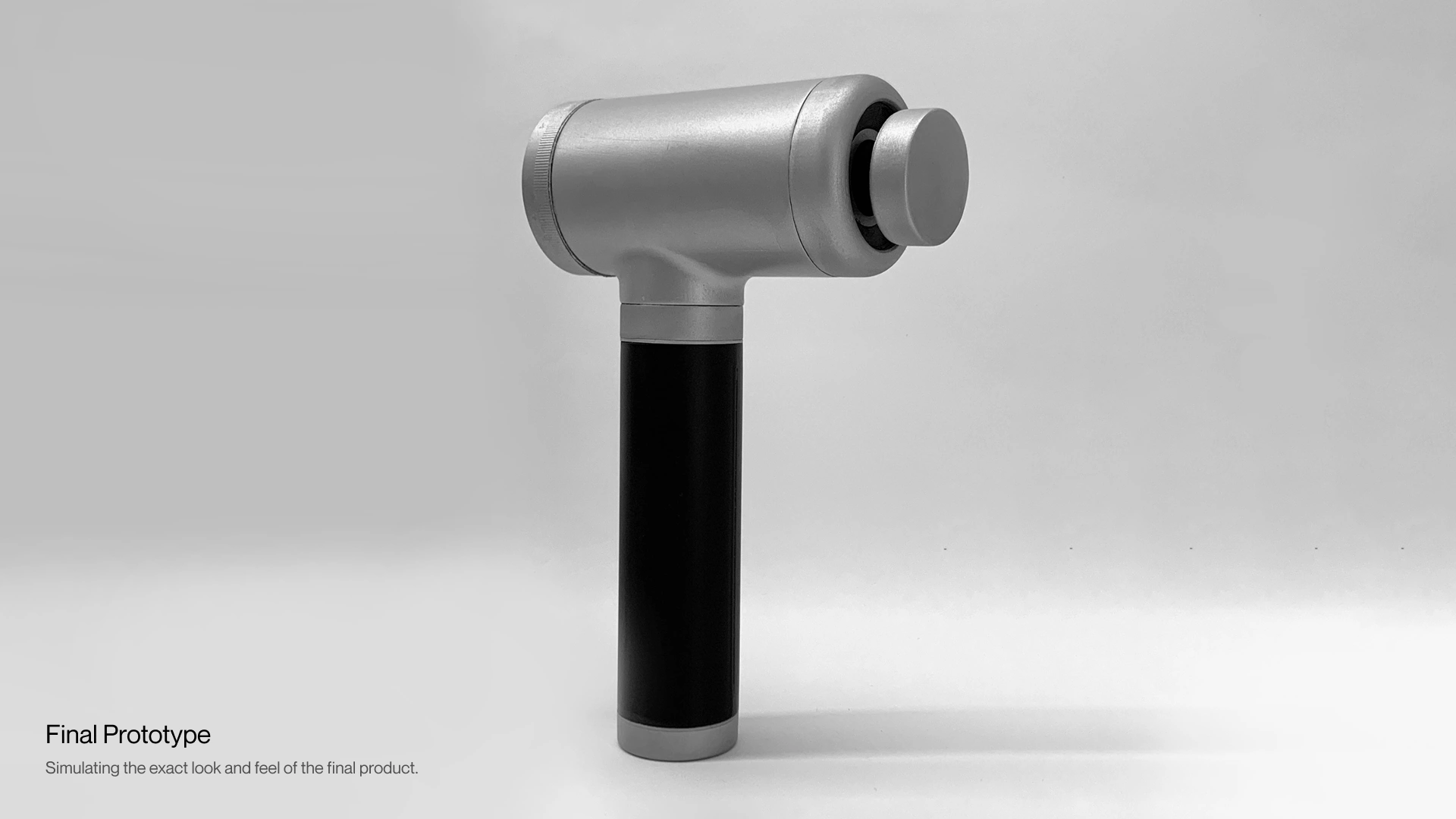 Concept design of massage gun for Bang & Olufsen — Case Study Showcase by Nejc Ovnik (Neits)