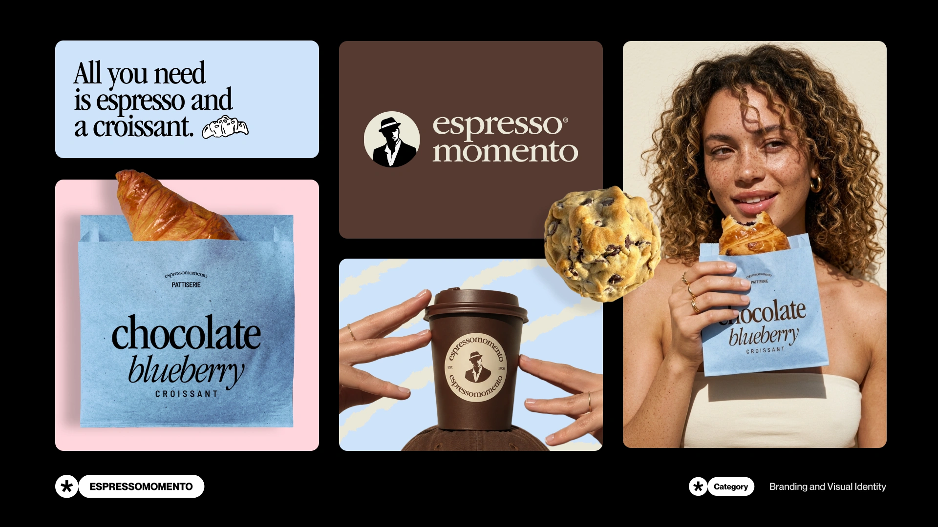 Café branding & visual identity for Espresso Momento: Project preview by Nejc Ovnik (NEITS)