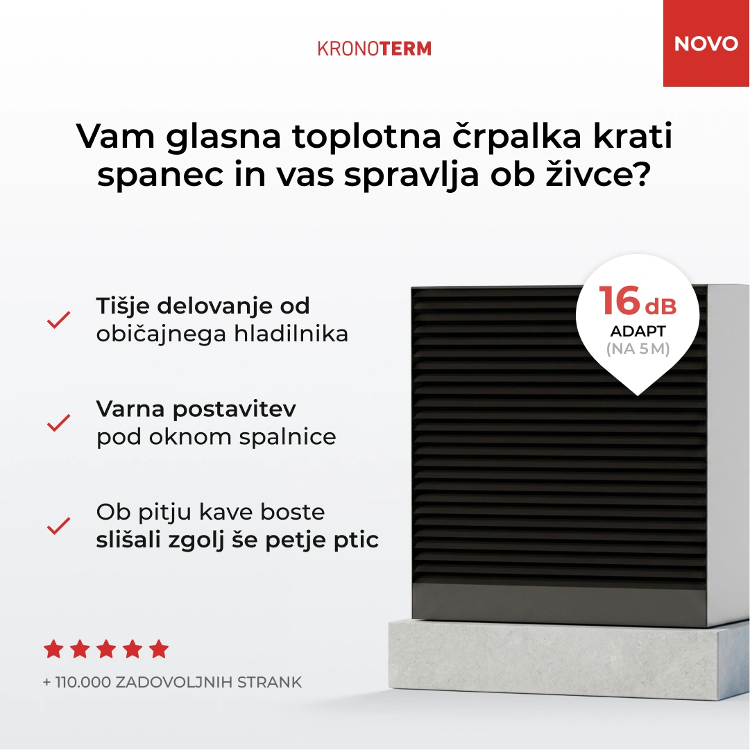 KRONOTERM performance design creatives & system for Meta: Kronoterm Ads creatives used on Meta platforms for the launch of the ADAPT 2 heat pump. by Nejc Ovnik (NEITS)