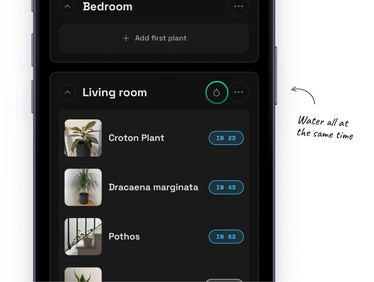Mossumi plant care app design and development: Ten plants on the terrace with one check-in by Nejc Ovnik (NEITS)