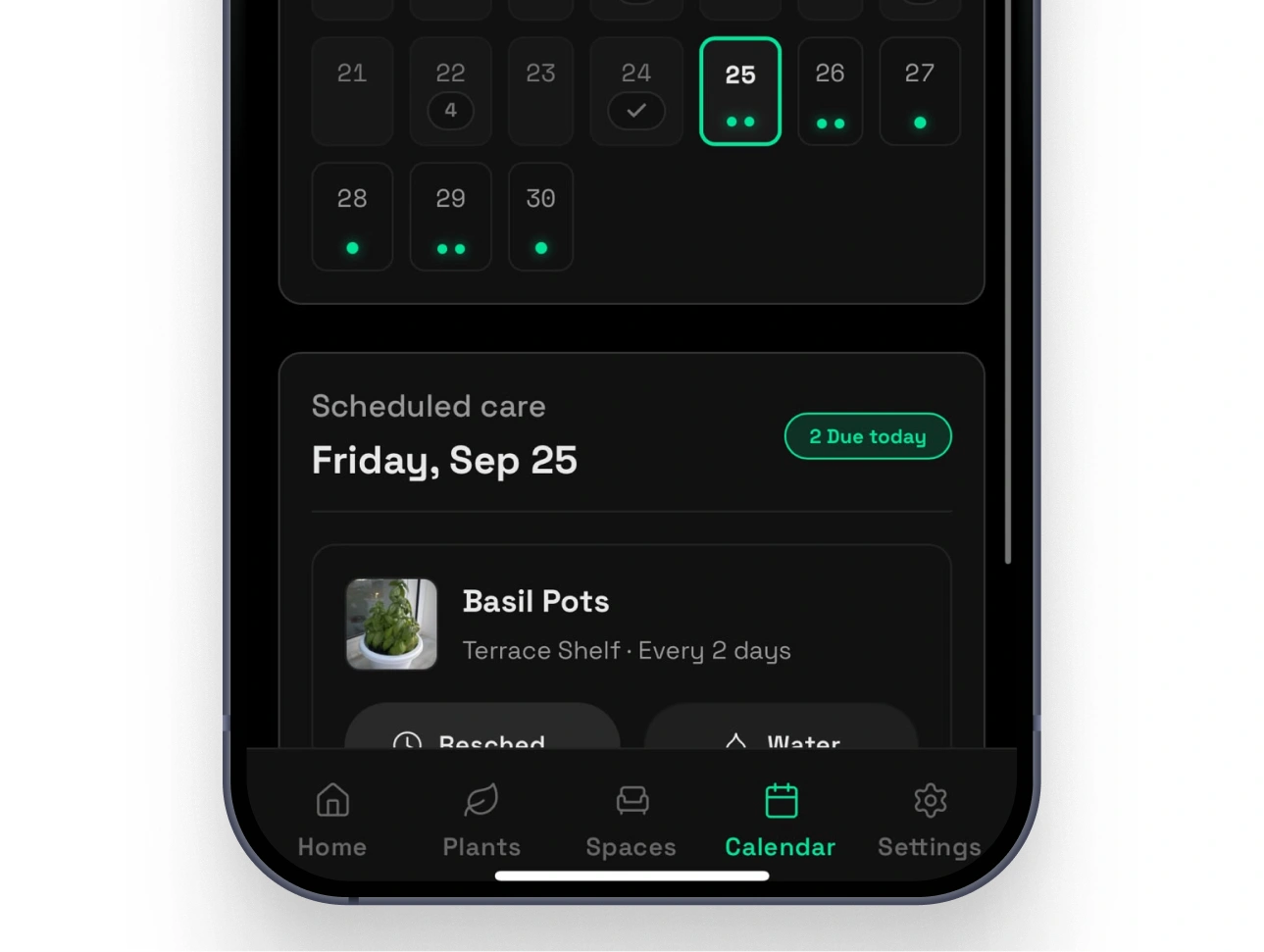 Mossumi plant care app design and development: Seeing what’s coming up by Nejc Ovnik (NEITS)