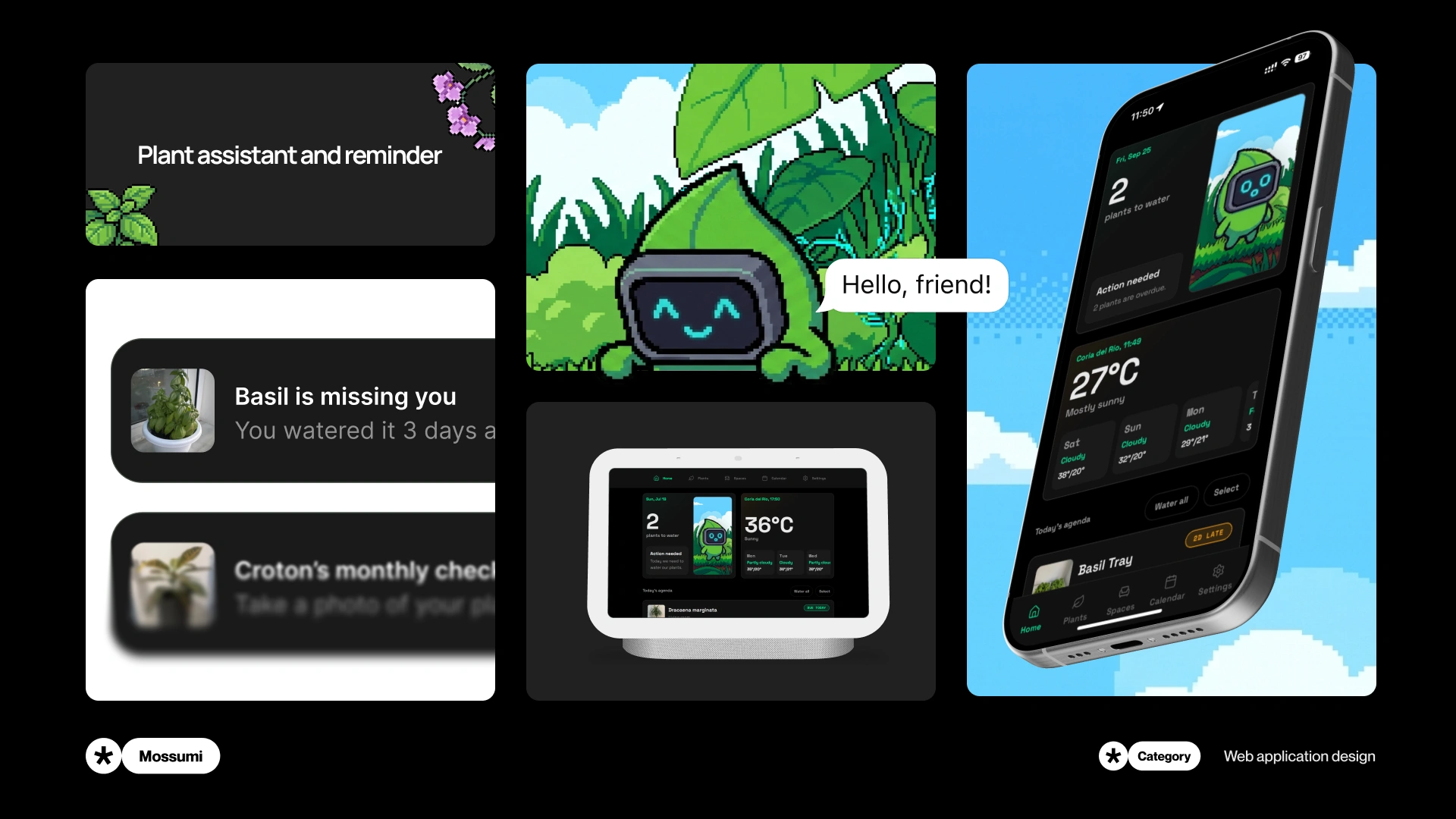 Mossumi plant care app design and development: Project preview by Nejc Ovnik (NEITS)
