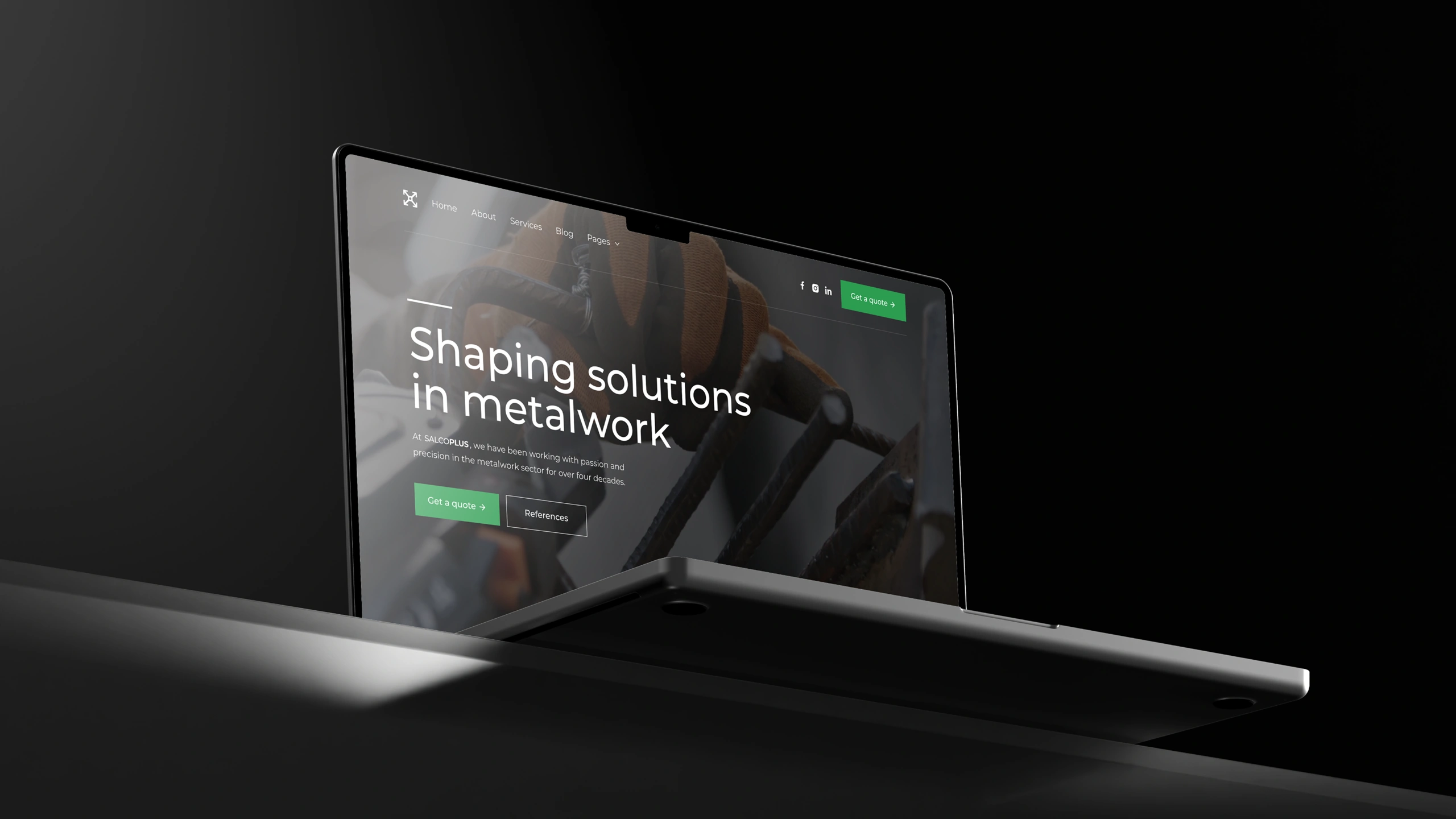 Visual identity redesign for a metal carpentry SALCOPLUS — Case Study Showcase by Nejc Ovnik (Neits)