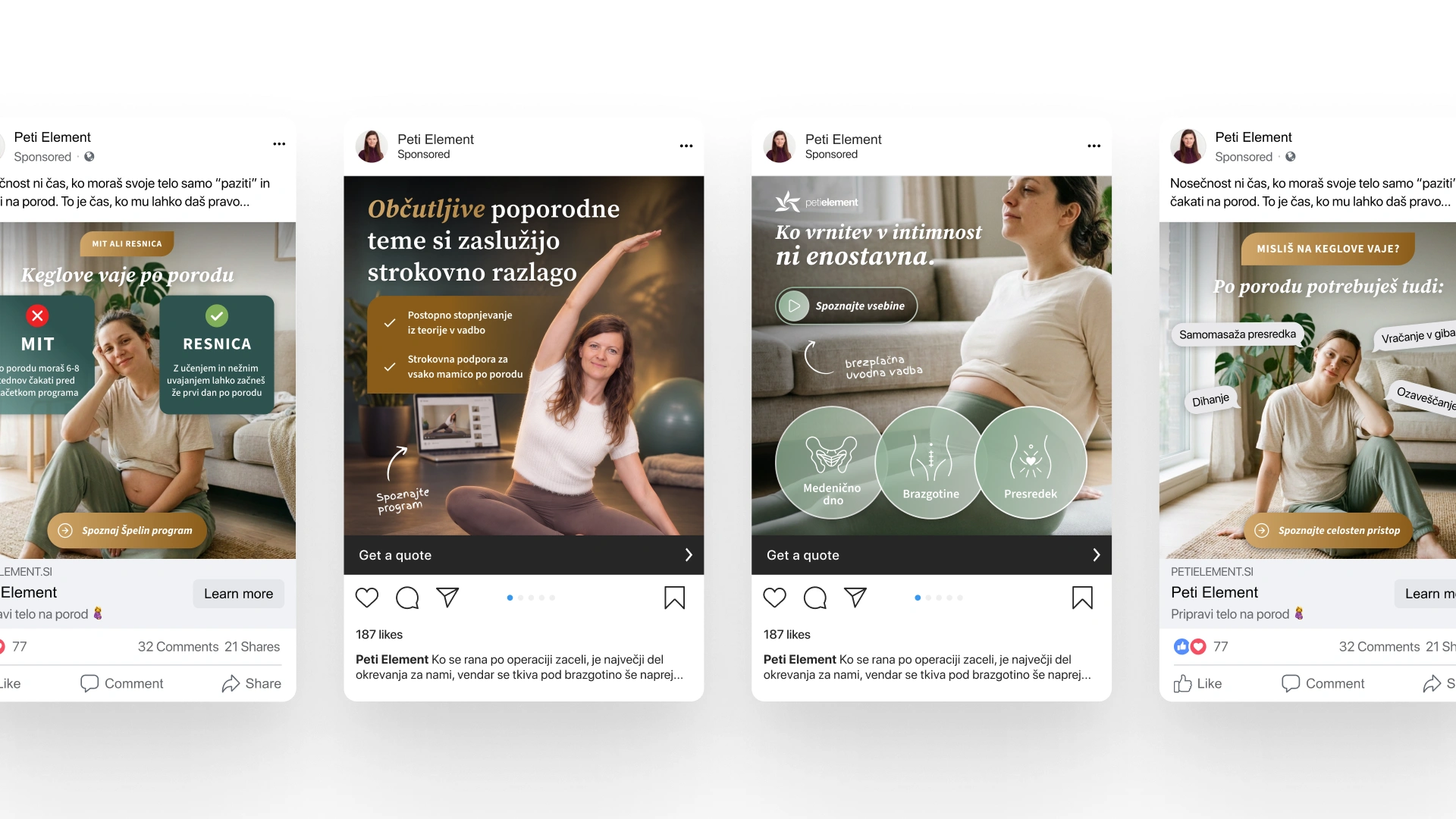 Peti element concept performance design creatives for Meta advertisement: Making sure the creative works in-feed by Nejc Ovnik (NEITS)